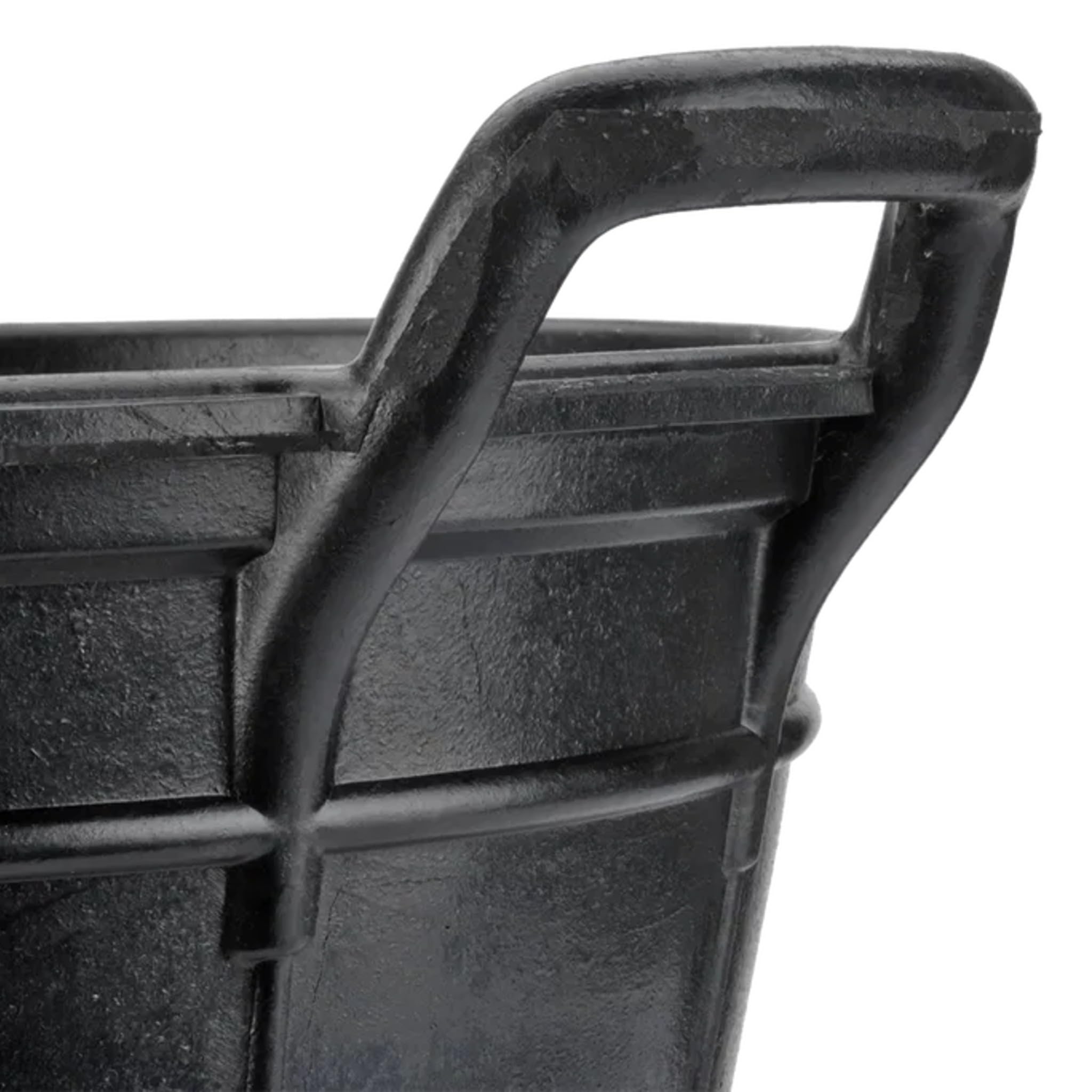 Bricoloco Cubo goma multiusos de caucho reciclado 18 litros. Capazo de goma con dos asas altura 290 mm y boca de 360 mm (5)