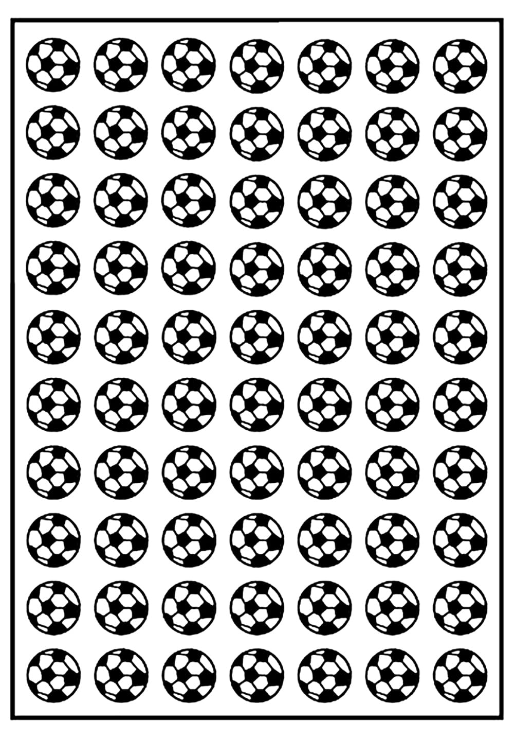 LABELS4U Football Stickers 8mm Diameter, 20 Sheets of 70 Labels (1400 Stickers)