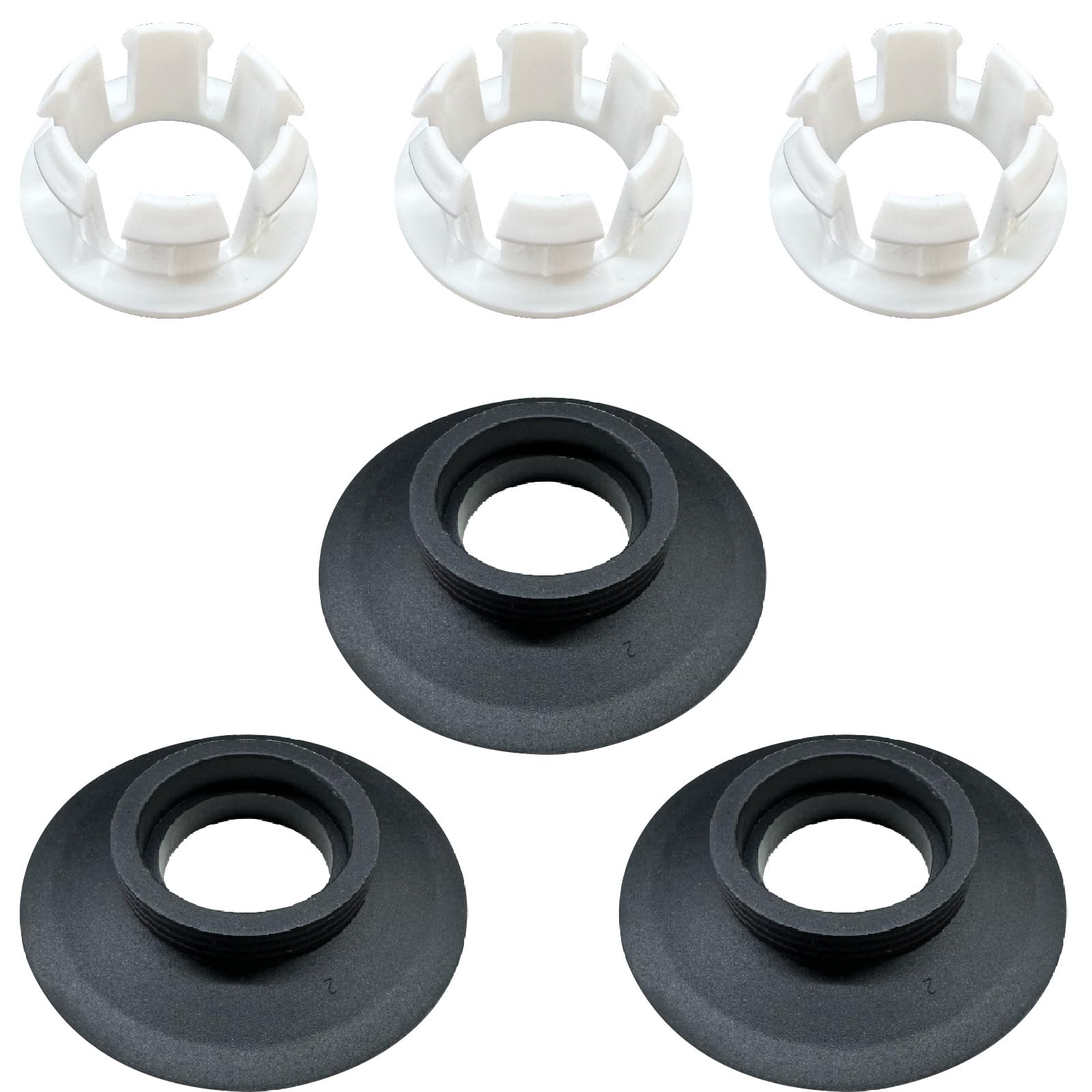 Flush Valve Seal Compatible with Ideal Standard, 3Pcs Replacement Flush Valve Seal & Clips for Ideal Standard Armitage Shanks Flush Valves SV01967 for Toilet Cistern