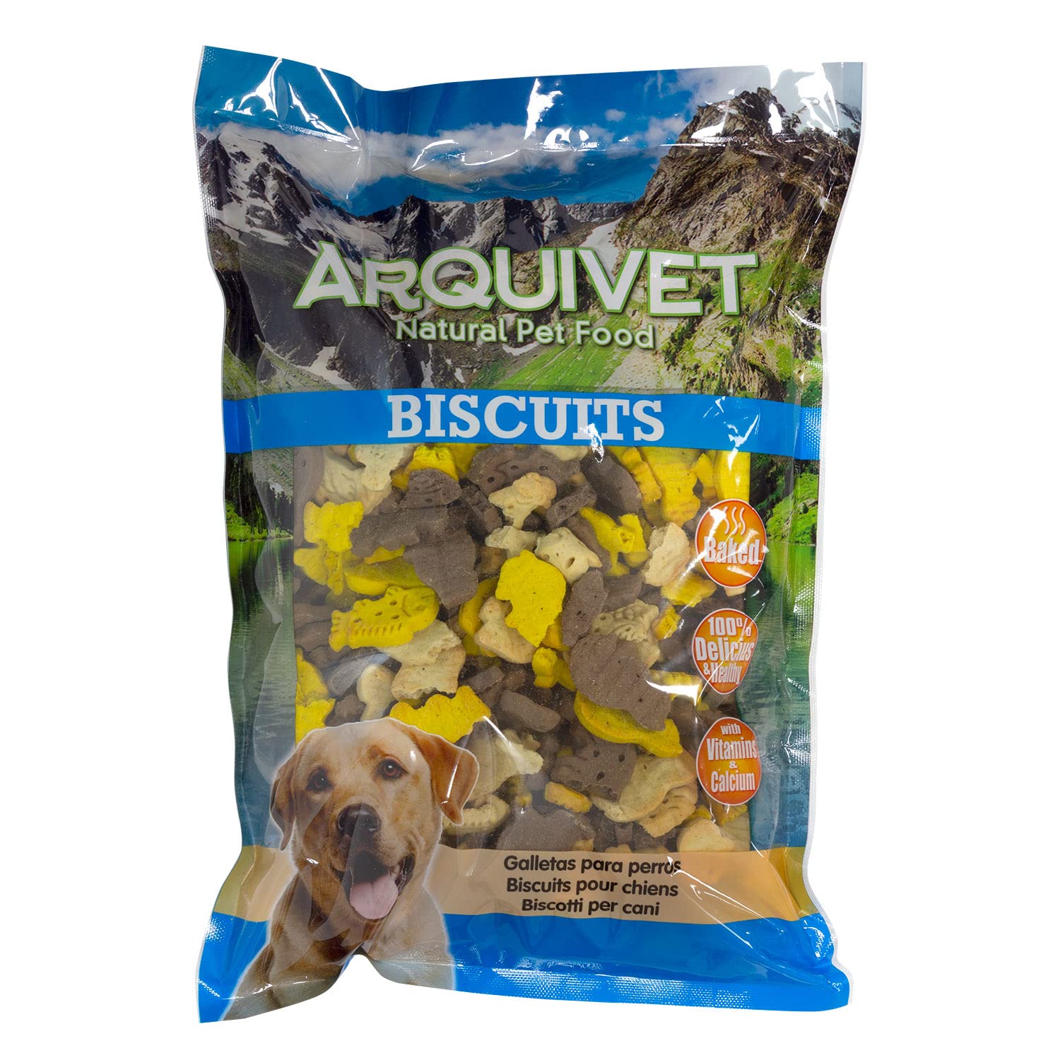 ARQUIVET Galletas para Perros Animal Mix 1 kg- Snacks para Perros - Chuches, golosinas, premios, recompensas y chucherías para Perros - Mejores Snacks para Perro