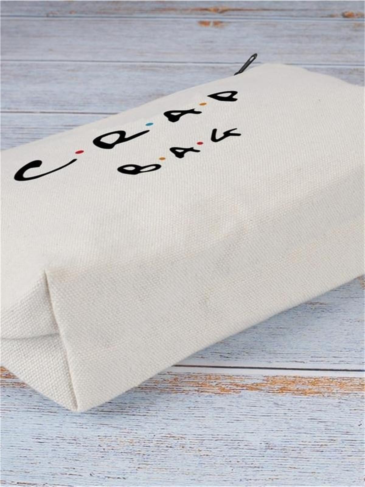Neceser Maquillaje Bolsa De Maquillaje Reutilizable con Estampado De Letras, Ecológica, con Cremallera, For Mujeres. Viaje