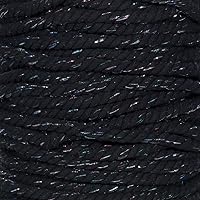 Vista 46 de Cuerda de algodón trenzado súper suave de 3 hebras (negro, 1 pulgada x 10 pies)