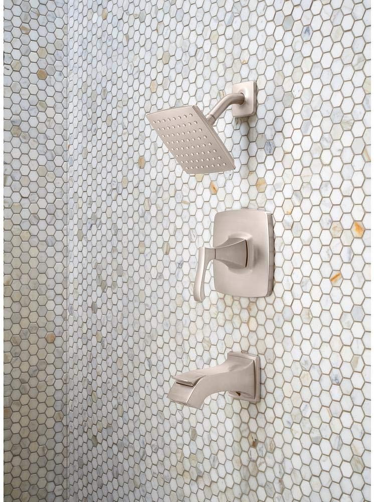 Pfister Venturi Tub & Shower Trim Kit, Valve and Cartridge Included, 1-Handle, Spot Defense Brushed Nickel Finish, 8P8WS2VNSGS