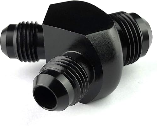 Miniatura 6 de 10AN Y Block Flare Fitting Adaptador Unión Divisor AN 10 Macho Y Bloque Adaptador de Bomba de Combustible Aluminio 3 x 10AN Macho Flare Thread Y