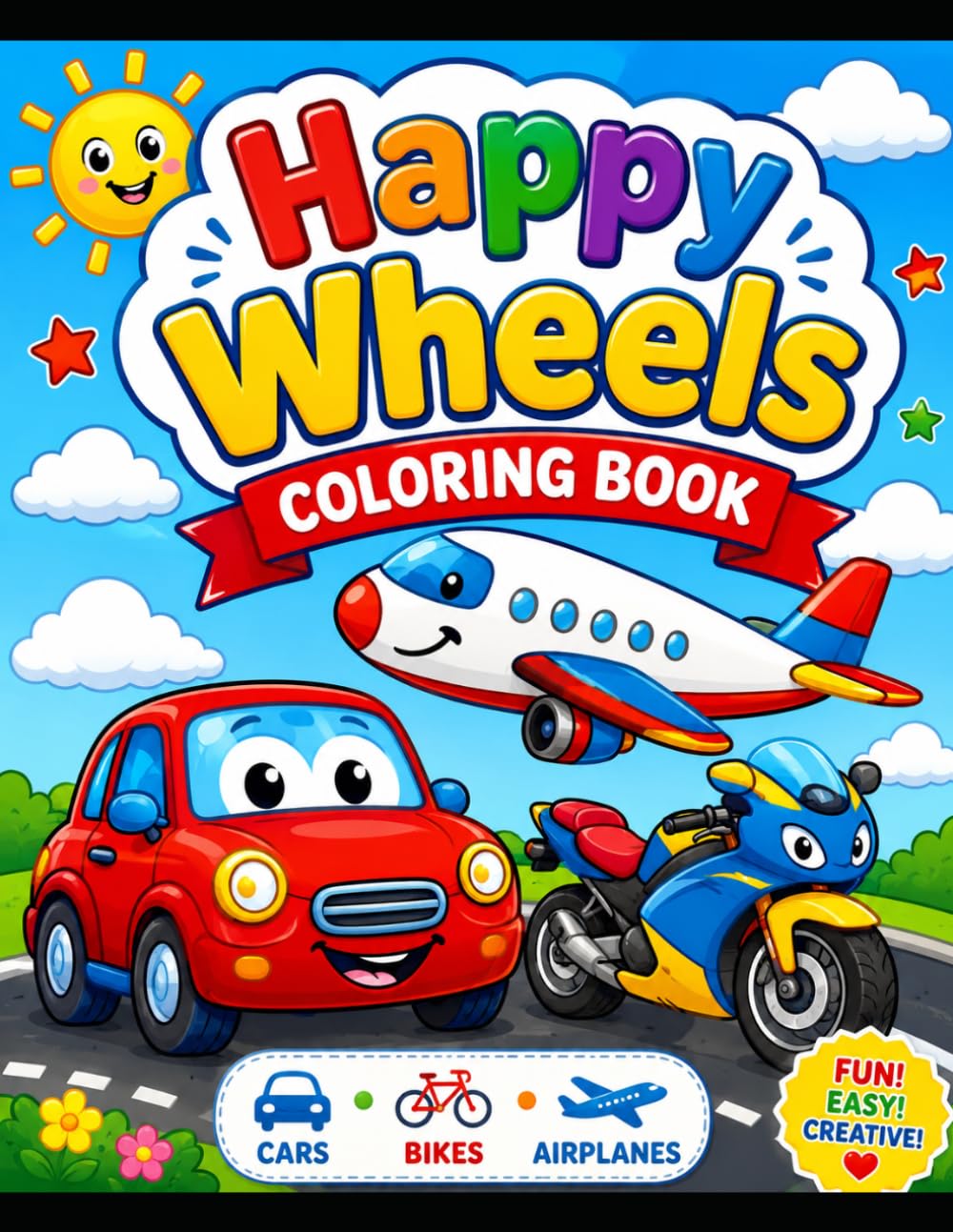 Happy wheels colouring book