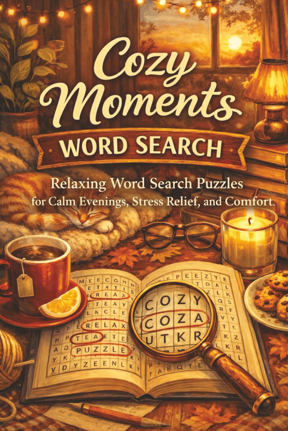 Cozy Moments Word Search: Cozy Moments Word Search Relaxing Word Search Puzzles for Calm Evenings, Stress Relief, and Comfort