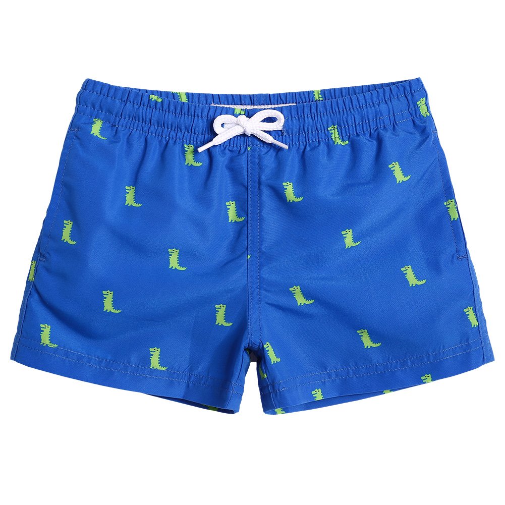 MaaMgic Kleine Jungen Badeshorts Schnelltrocknend Boardshorts mit Mesh-Futter Taschen und Verstellbarem Tunnelzug MEHRWEG