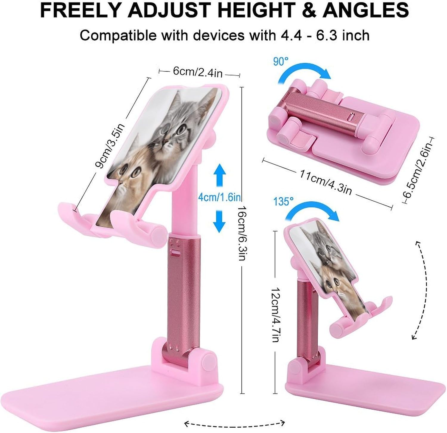 Cats Folding Cell Phone Stand for Desk image 2