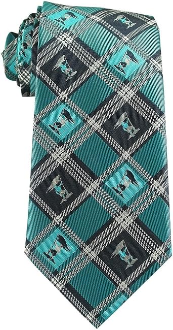 Book of Mormon Captain Moroni Teal Plaid Tie