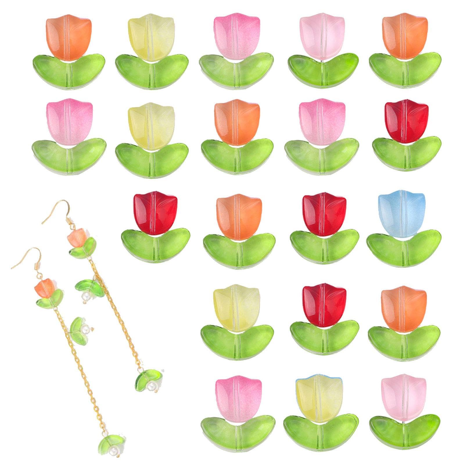 Amazon.co.jp: チューリップビーズ - チューリップ花ビーズ 20 個