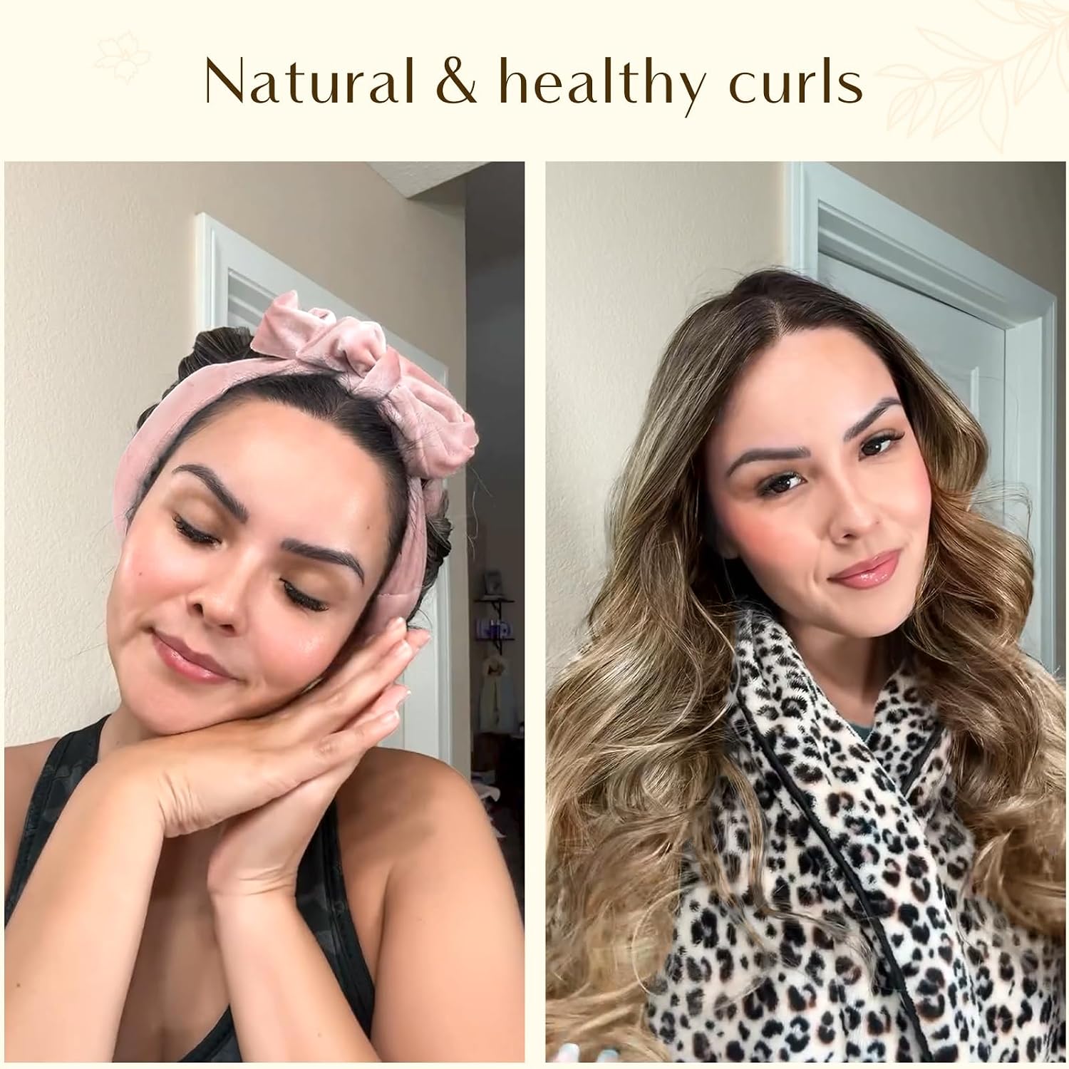 YANIBEST Heatless Hair Curler and Satin Bonnet Silk Bonnet for Sleeping Double Layer Satin