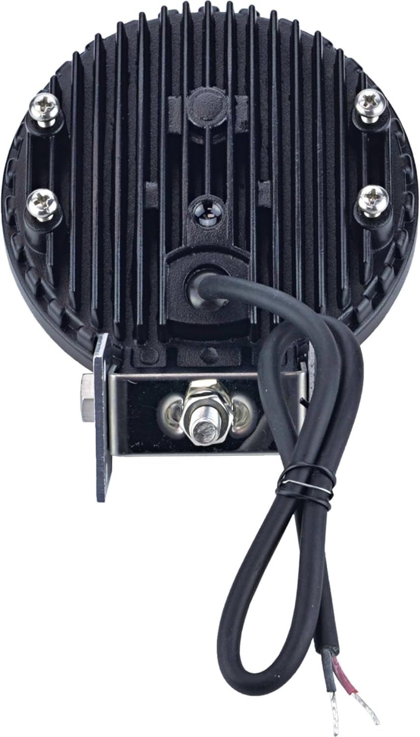 JN Work Light, 12/24V, Led, 500 Lumens, Amber, 4.5', Flood, Black Housing