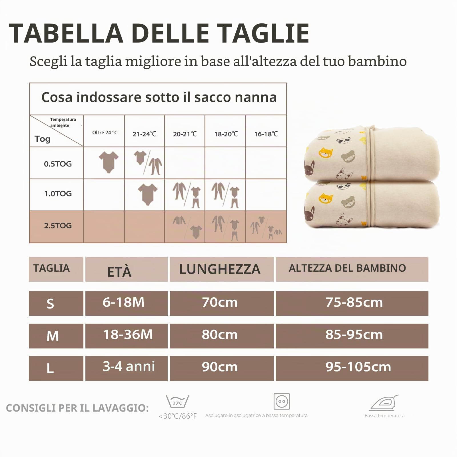 Mosebears Sacco nanna 2.5 Tog per bambino con gambe Sacco nanna per bambini foderato in caldo invernale con maniche staccabili, pigiama unisex per bambina