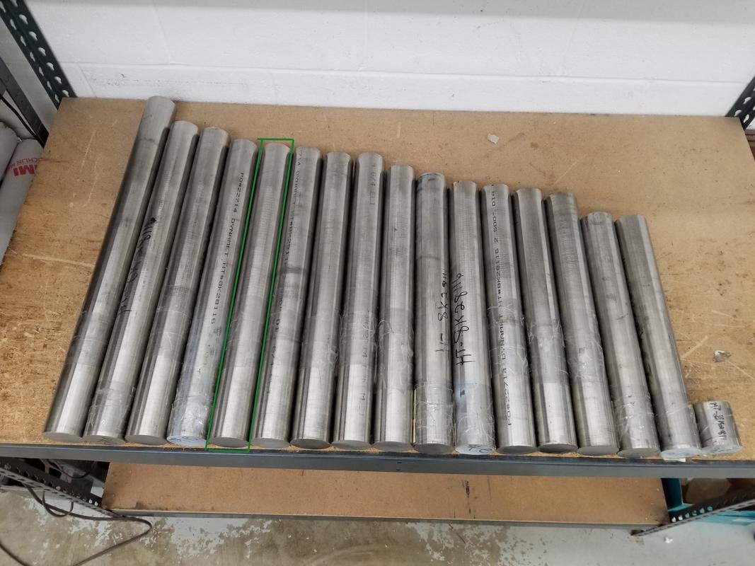 Titanium 2.50" Round Bar 6Al-4V AMS 4930/MIL T-9064