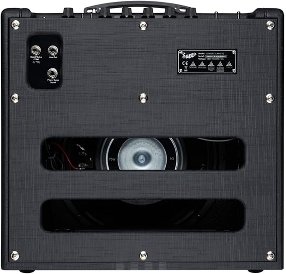 Supro Delta King 12 1 x 12-inch 15-watt Tube Combo Amp - Black and Black