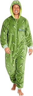 RICK AND MORTY Fleece Jumpsuit für Herren, Teenagers - Einteiler Flauschiger Onesie - Winter Loungewear für Männer