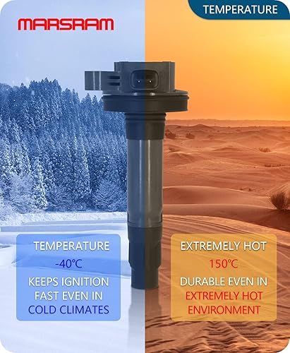 Vista 108 de Marsram Paquete de bobinas de encendido UF487 y doble bujía de iridio para Toyota Lexus 2005-2018 Camry Highlander Avalon Rav4 Sienna Venza RX350