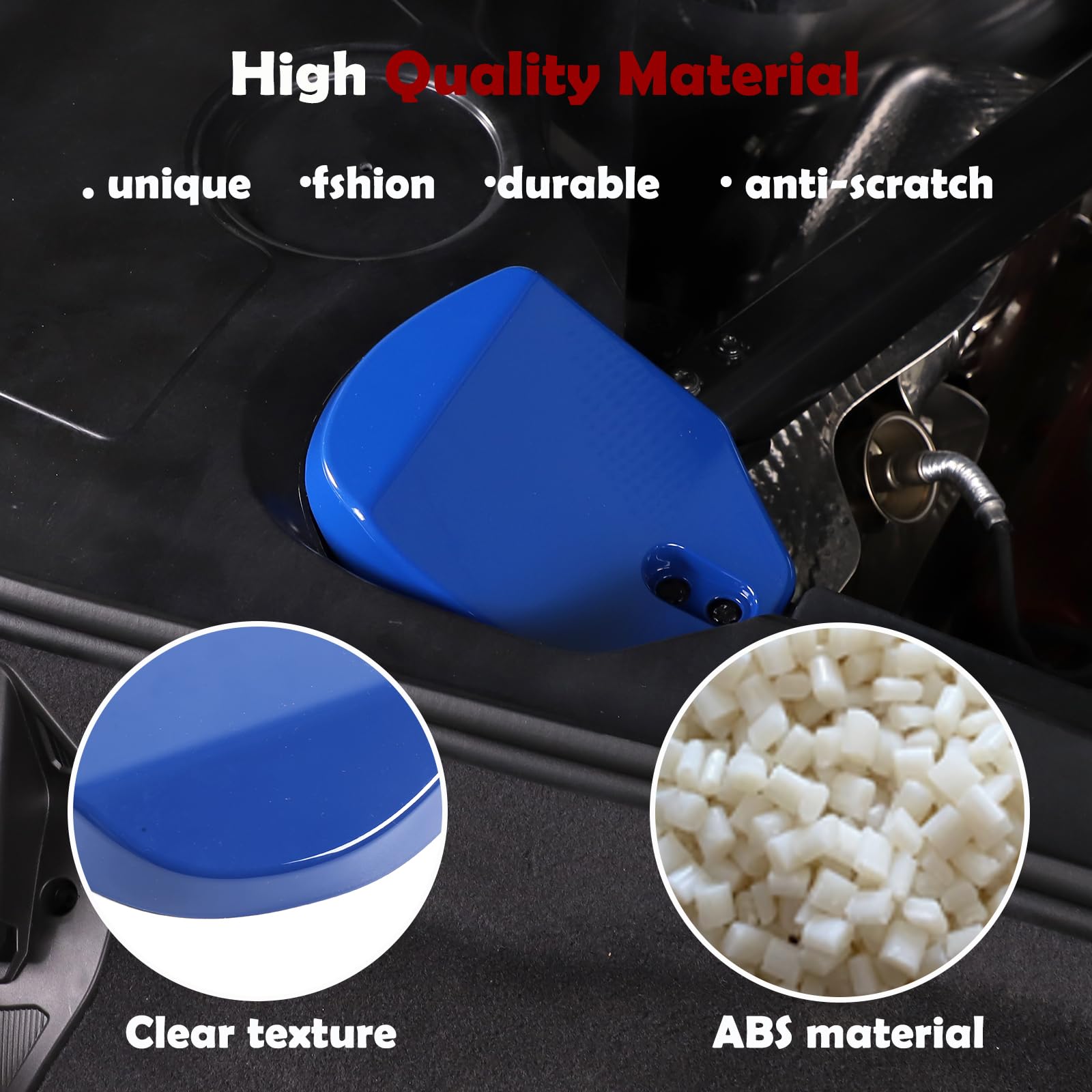 Rear Strut Tower Covers Compatible with Chevrolet Corvette C8 2020-2023, ABS Plastic Engine Bay Shock Protection Panel Cover Trim, 2pcs C8 Accessories (Blue color)