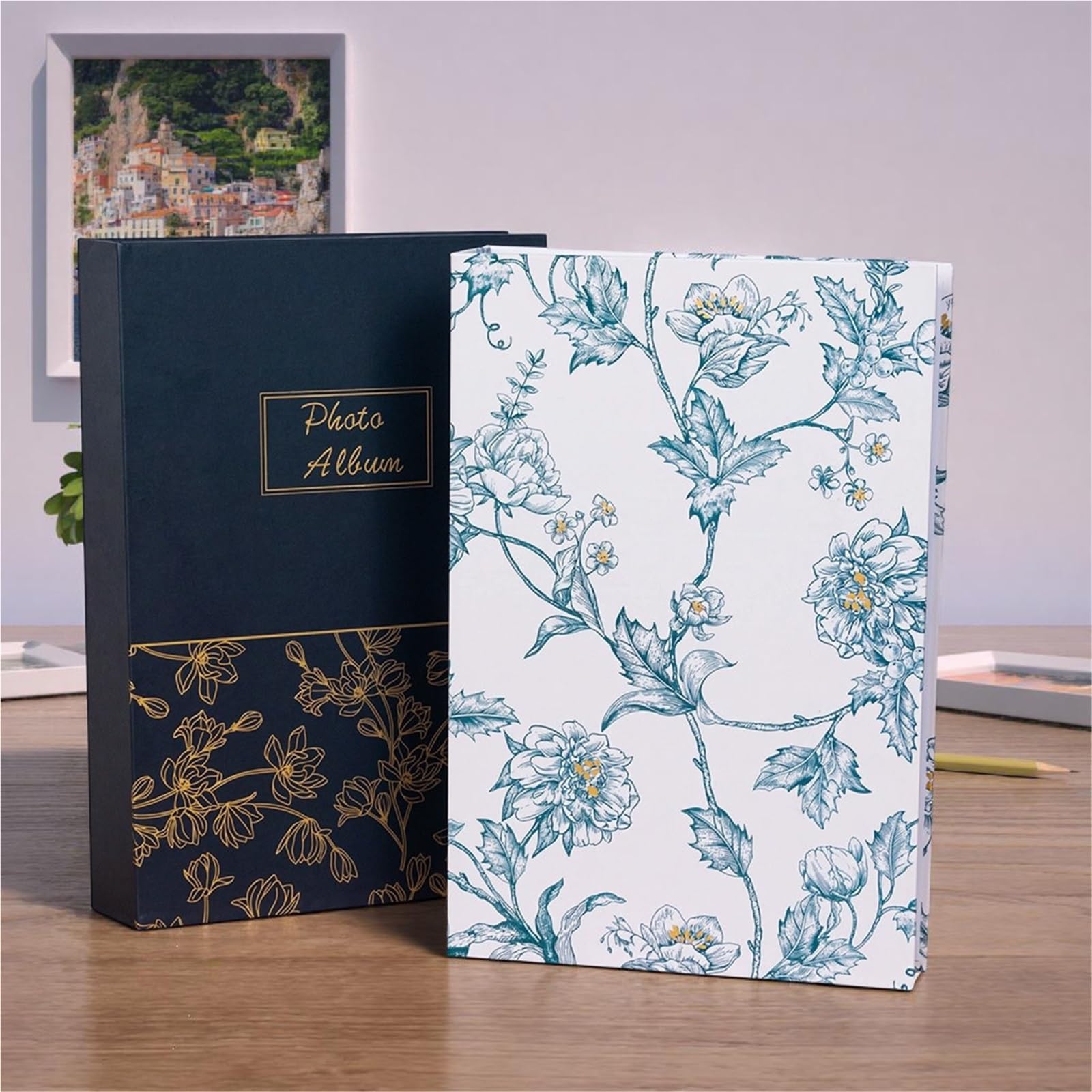 Album Fotos Beautiful Flower Cover Can Write A Photo Album Put 300 6-inch Photos Travel Commemorative Gifts(Color-01)
