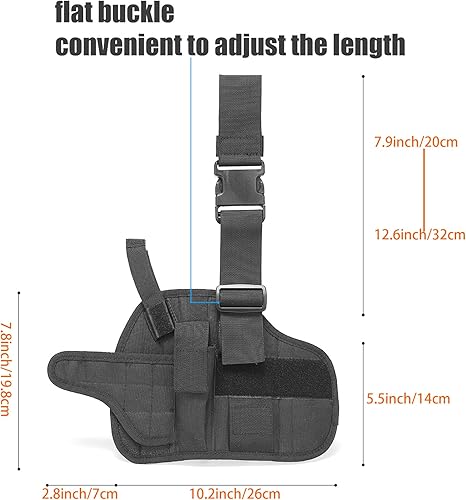 Miniatura 5 de Funda ajustable para pierna derecha, para hombres y mujeres, 0.354 in