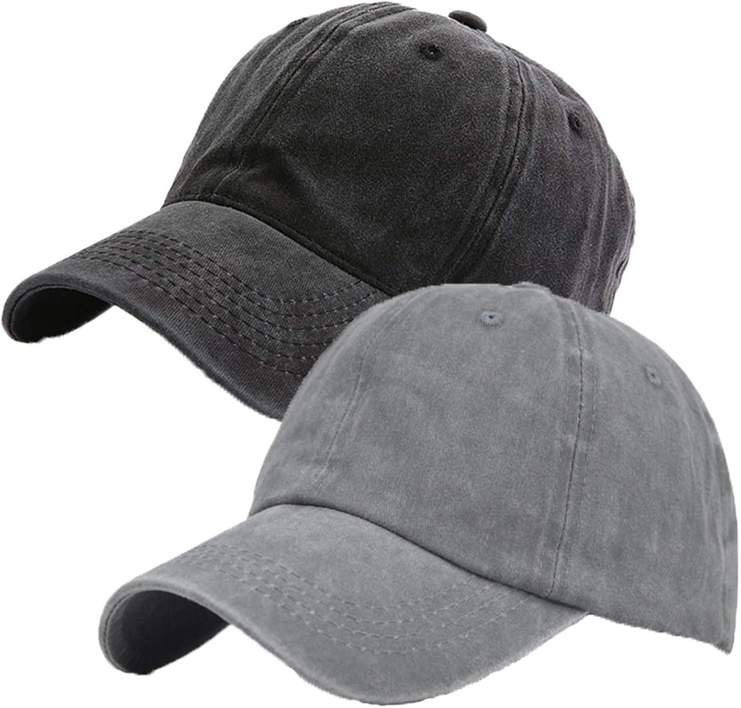 Kids Washed BaseballHat Cotton ToddlerBoy Solid