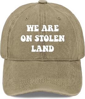 We are On Stolen Land Hat for Men Funny Baseball Hats Funny Birthday Gifts for Men