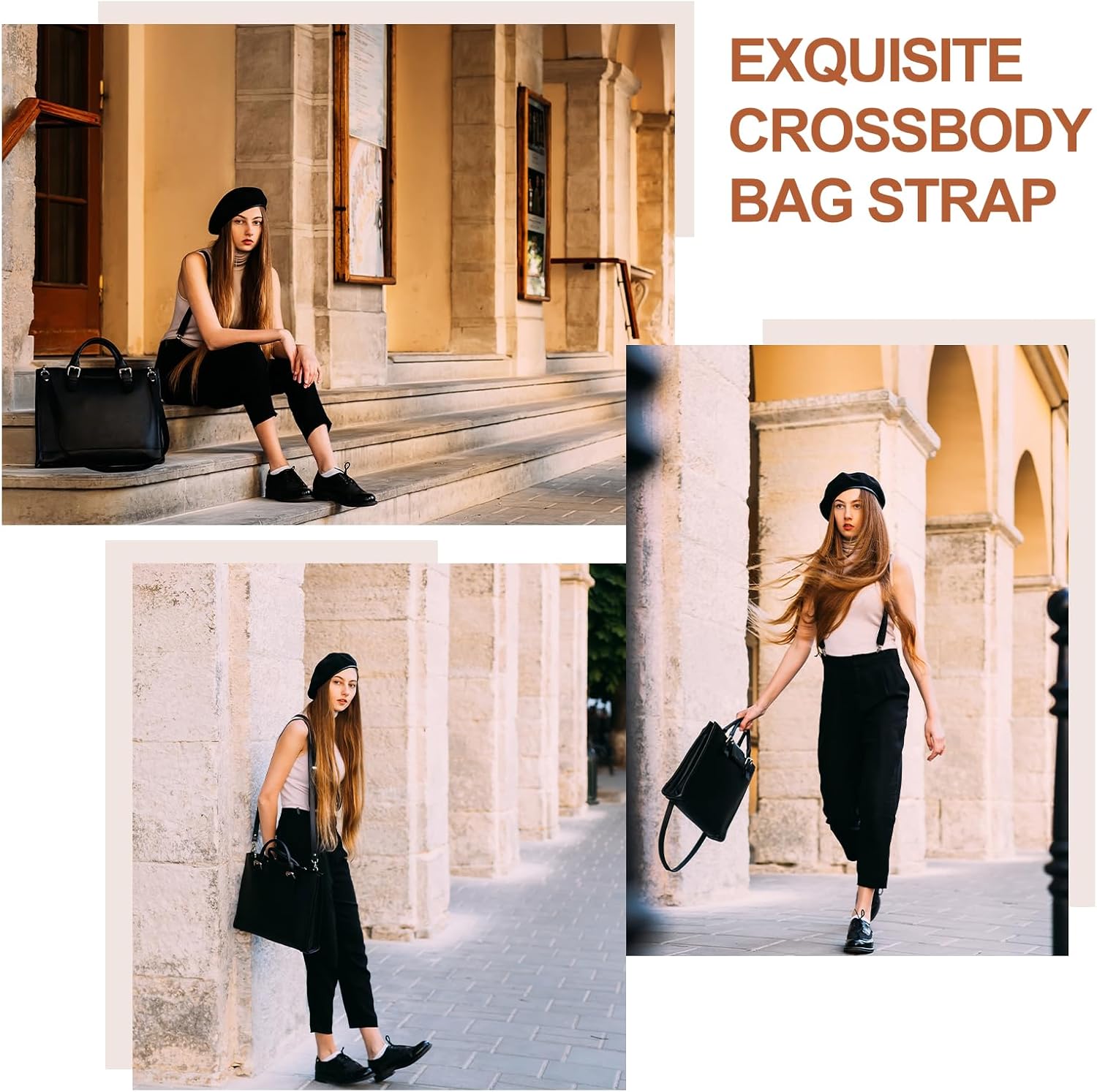 PATIKIL Leather Purse Strap Replacement 47 Inch, PU Adjustable Shoulder Crossbody Replacement Strap with Silver Hardware for Handbags Shoulder Bag, Light Gray - Image 6