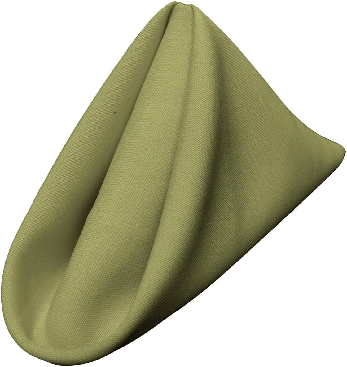 LA Linen 10-Pack Poly Poplin Napkin, Soft Cloth Napkins, Washable Reusable Napkins, Stain and Wrinkle Resistance Table Napkins for Dinner, Wedding, Parties, 17 by 17-Inch, Sage Dark