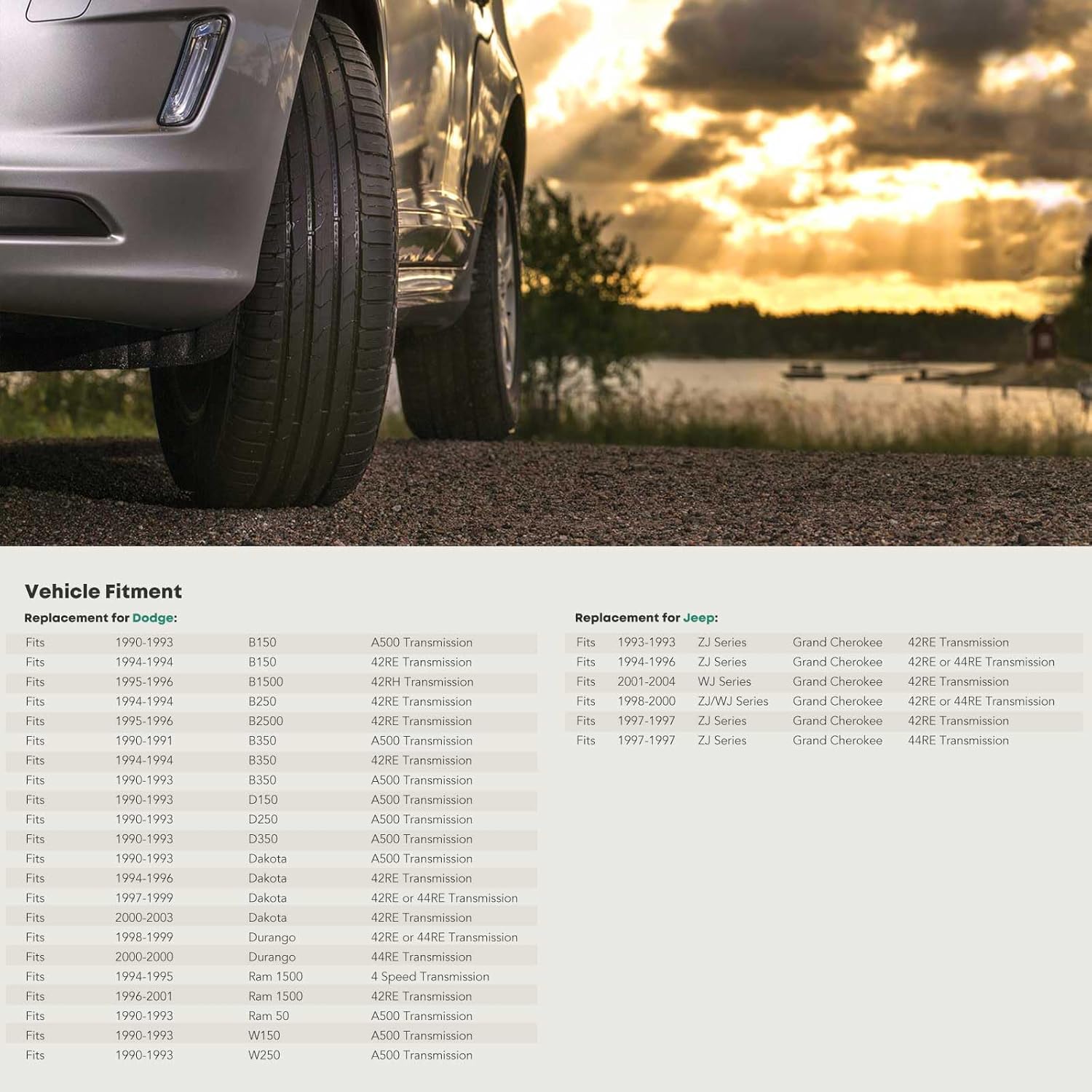 YHTAUTO Transmission Oil Pan and Drain Plug Replacement for Dodge Ram 1500 Dakota B150 B250 D150 D250 W150 W250 Ram 50 Durango & Jeep Grand Cherokee