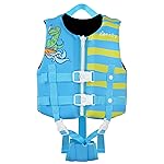 Zeraty Toddler Swim Vest Neoprene Kids Float Jacket Swimming Aid for Children Girls and Boys 36-40-50-60-70-88Lbs with Dual Adjustable Safety Straps