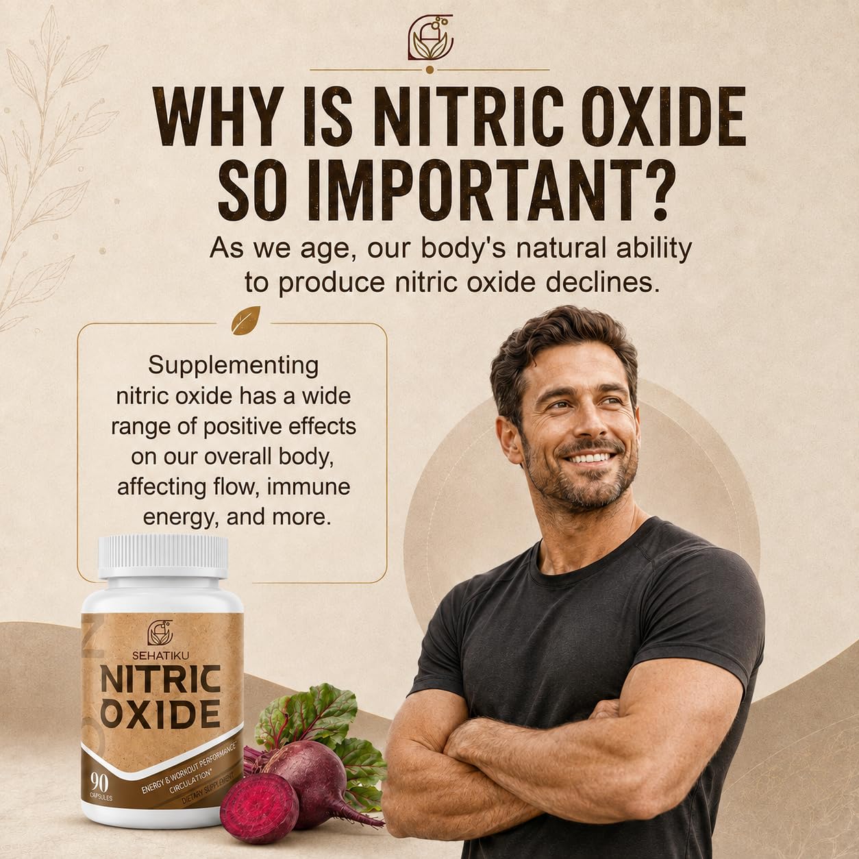 Nitric Oxide Supplements for Men & Women, Flow & Endurance, 90 Capsules — Amazon image 5