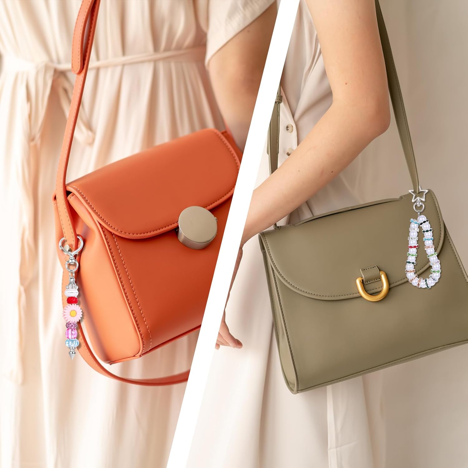 Star Keychain Clasp Heart Keychain Clip, 20Pcs Silver Swivel Lobster Clasp Alloy Spring Snap Clips Swivel Snap Hook Keychains for Handmade Keychains Making DIY Craft - Image 7