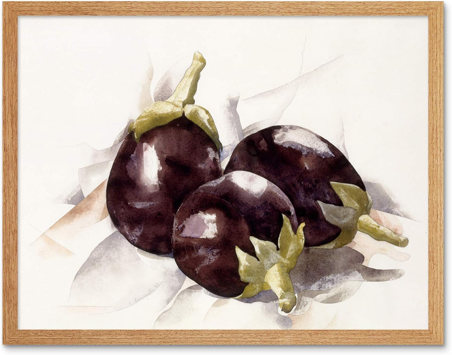 Demuth Eggplant Aubergine Painting Unframed Wall Art Print Poster Home Decor Premium