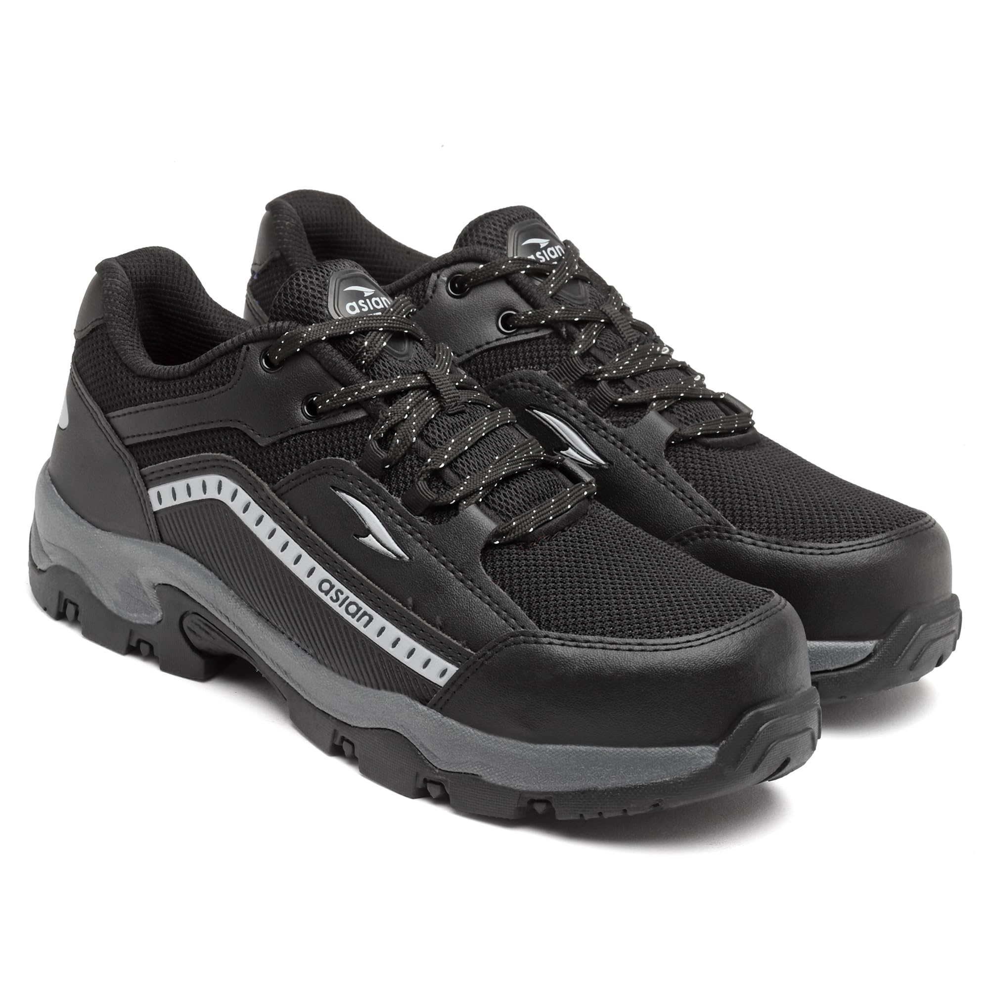 asian Protective-01 Men's Safety Shoes | Breathable Mesh Upper, Heavy-Duty Grip Sole, Lace-Up Work Shoes for Construction & Factory Use-picture-11