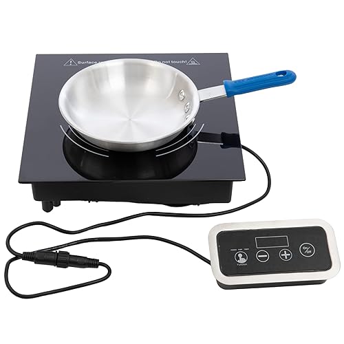 Miniatura 3 de FSE IND-DR120V Cocina de inducción de un solo quemador con superficie de vidrio cerámico, 120v