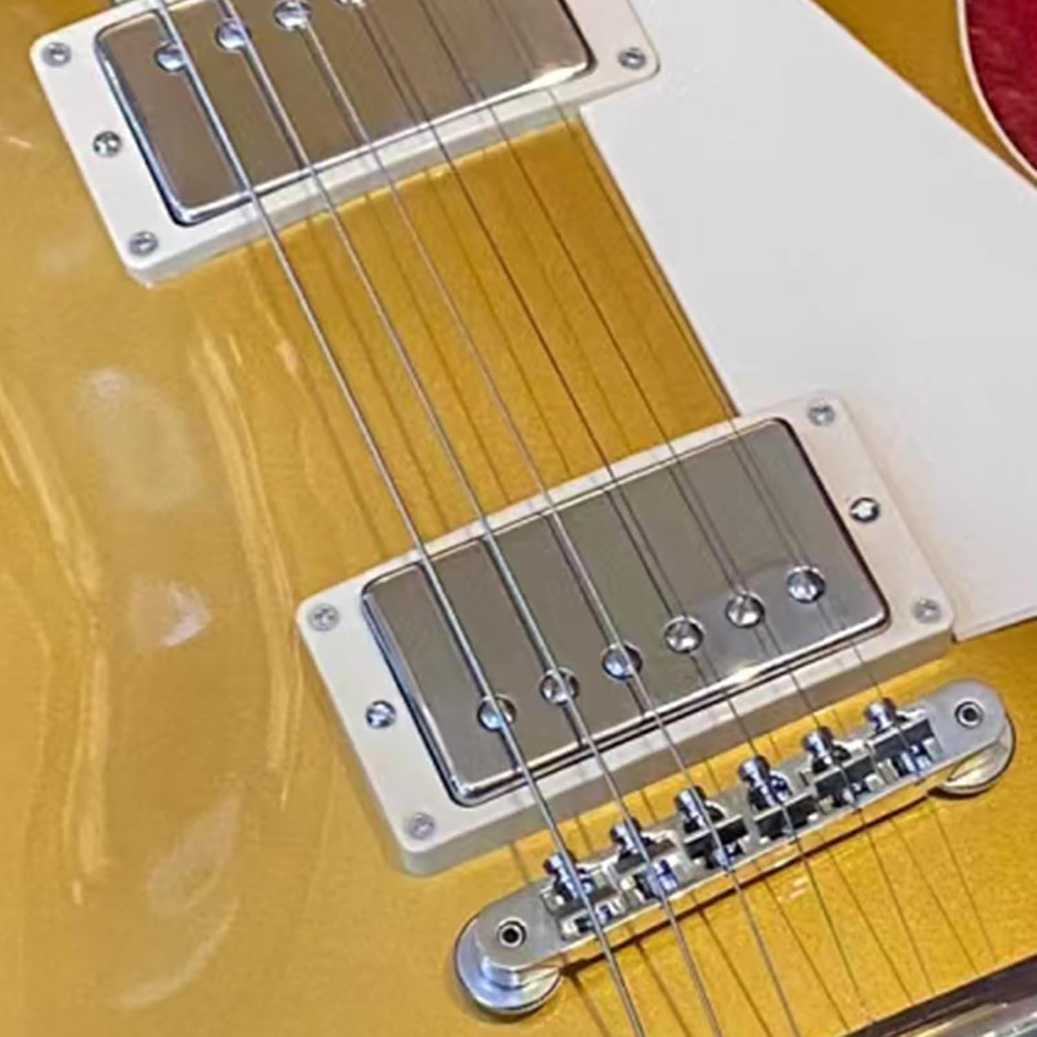 Pro LP Vintage High output Alnico 5 Covered Humbucker Bridge Pickups 16K for LP Style Electric Guitar,Chrome