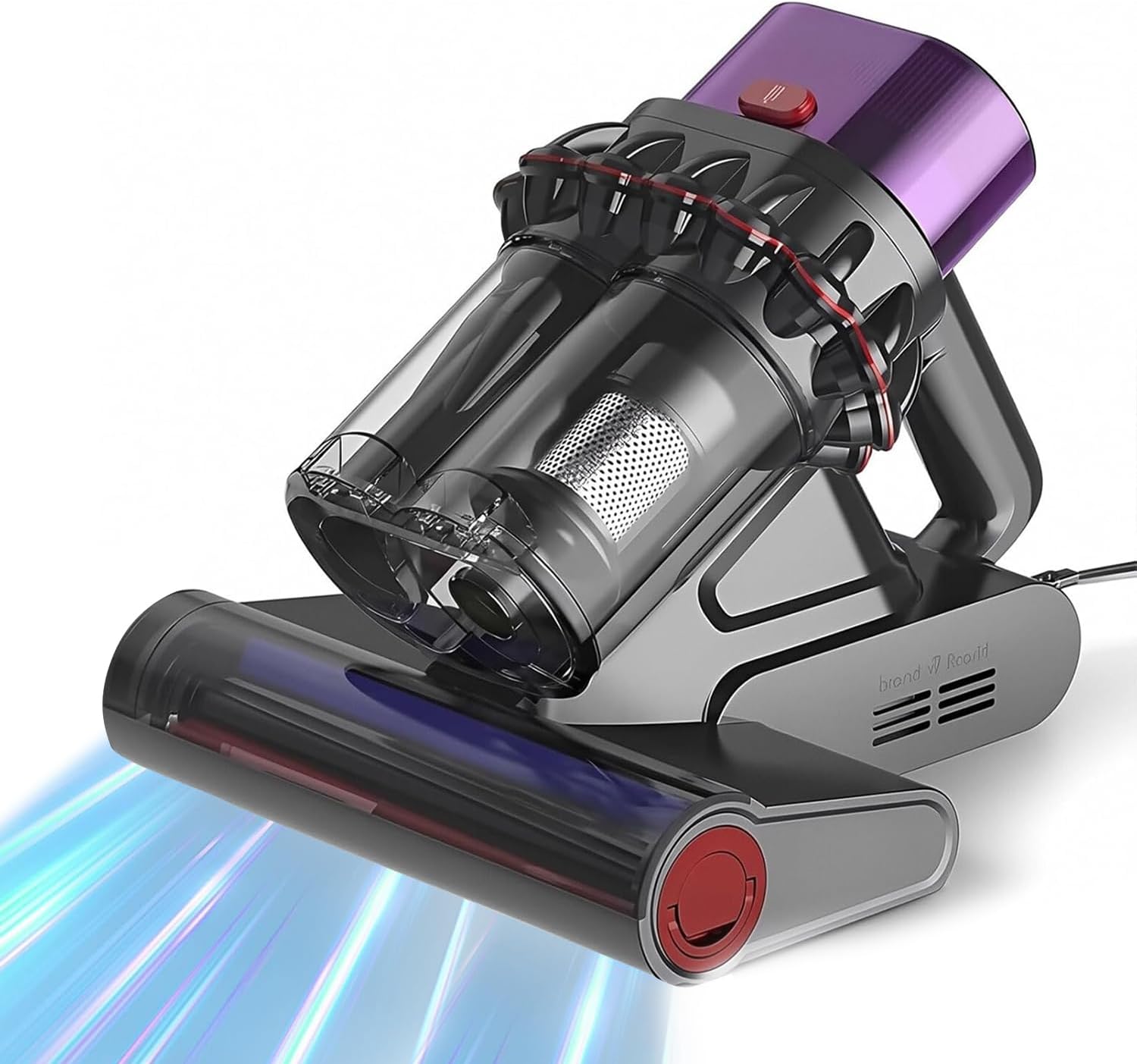 Powerful UV Bed Vacuum Cleaner, 14kPa Strong Suction Handheld Vacuum with 5-Cyclone System & Smart Sensor, Cordless for Mattress, Carpet, Car Interior Deep Cleaning