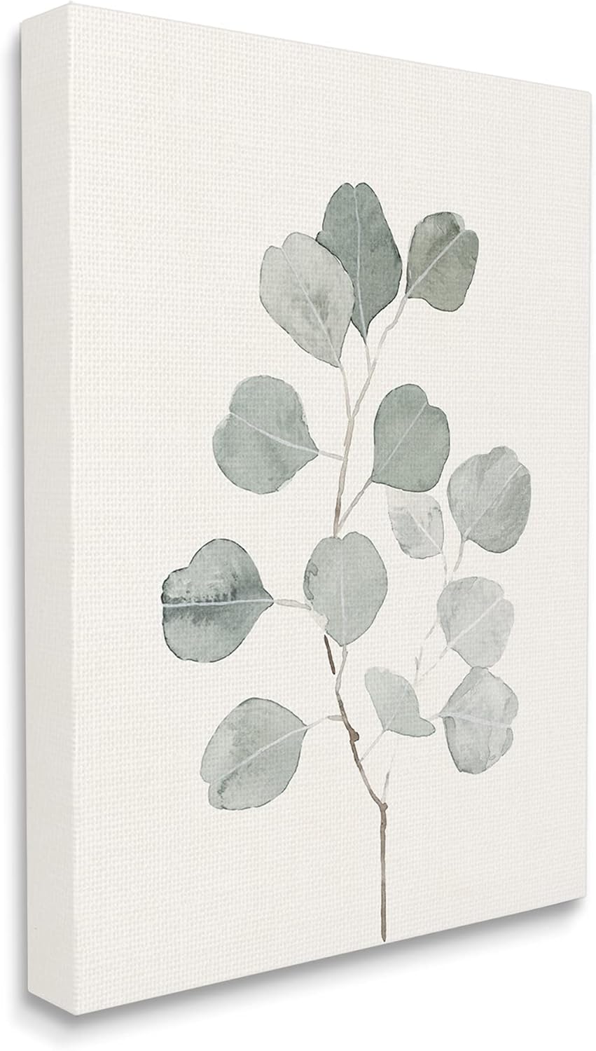Stupell Industries Flattened Sage Botanical Stem Delicate Leaf Plant
