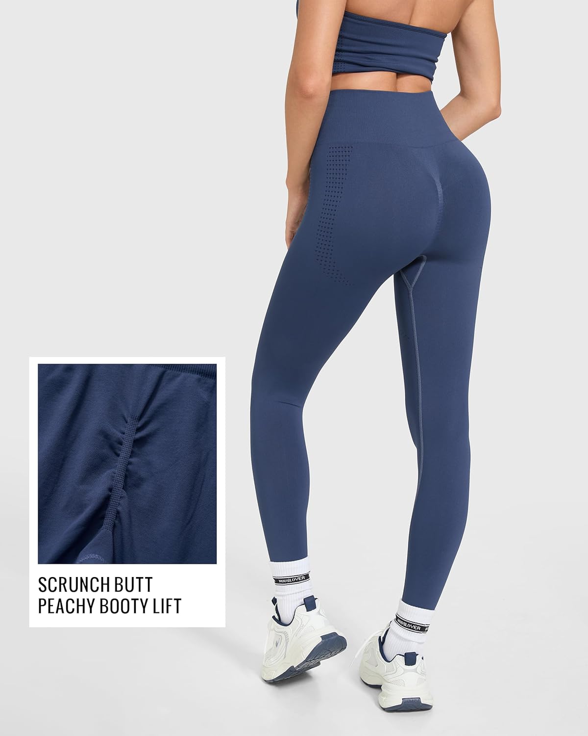 MOOSLOVER Women 2 Piece Workout Sets Halter Sports Bra Butt Lifting Leggings Gym Yoga Outfits - Image 3