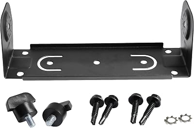 Low Profile Mobile Radio Mounting Bracket for Motorola CM200 CM300 PM400 CDM750 CDM1250 CDM1550, Vehicle Install Bracket (RLN6466 Compatible)