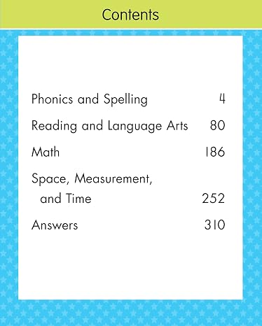 First Grade Big Workbook Ages 6 - 7: 220+ Activities, Phonics, Spelling, Reading, Language Arts, Math, Space, Measurement and Time (Gold Stars Series)