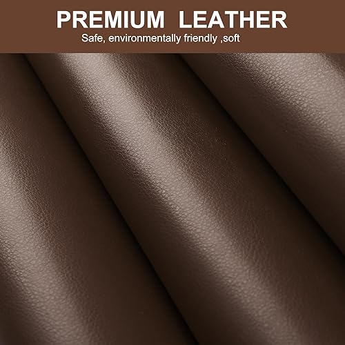 Miniatura 25 de Parche de reparación de cuero, cinta de reparación de cuero autoadhesiva de 17 x 60 pulgadas, parches de cuero grandes para sofás, muebles, asientos