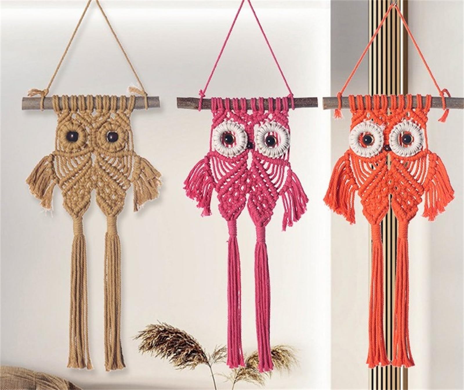 TEMPSA 45x90cm Bohème Macramé Tissé Tenture Mural Tricot Tapisserie TEMPSA 45x90cm Bohème Macramé Tissé Tenture Mural Tricot Tapisserie