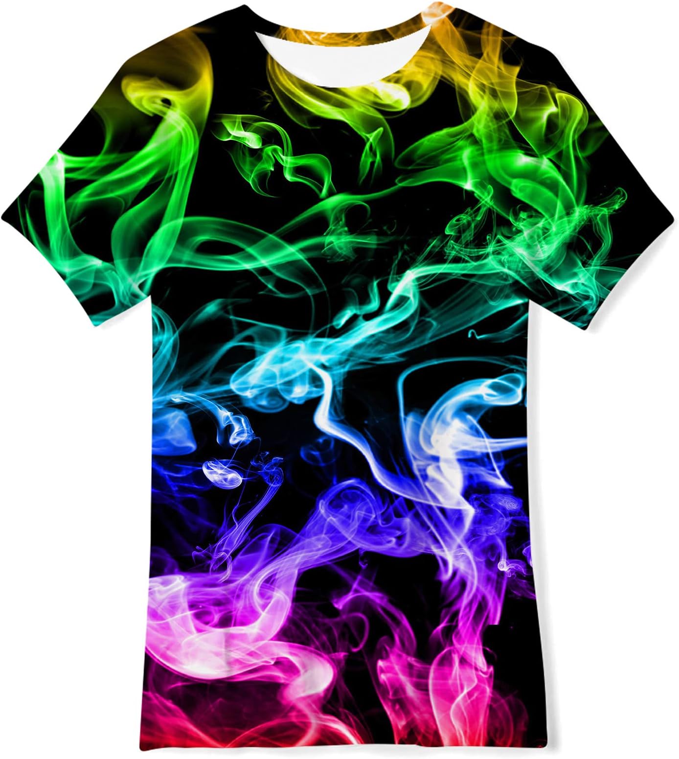 RAISEVERNBoys Girls 3D Graphic Printed T-Shirts Unisex Short Sleeve Summer tees for 4-14 Years