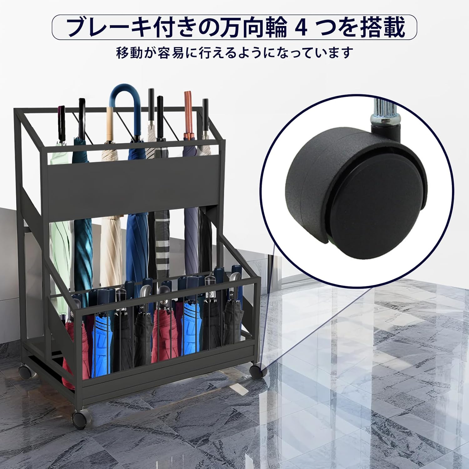 折畳式傘立て 9マス型 ASDシリーズ 幅305 奥行325 高さ512 NB-ASDS9 通販 - オフィスアクセサリー・備品 | オフィス 家具のカグクロ YASICA 傘立て オフィス用傘たて 業務用傘置き 公共傘置き 収納スタンド 大容量 オープン換気 移動が便利 防水防錆 出し入れ