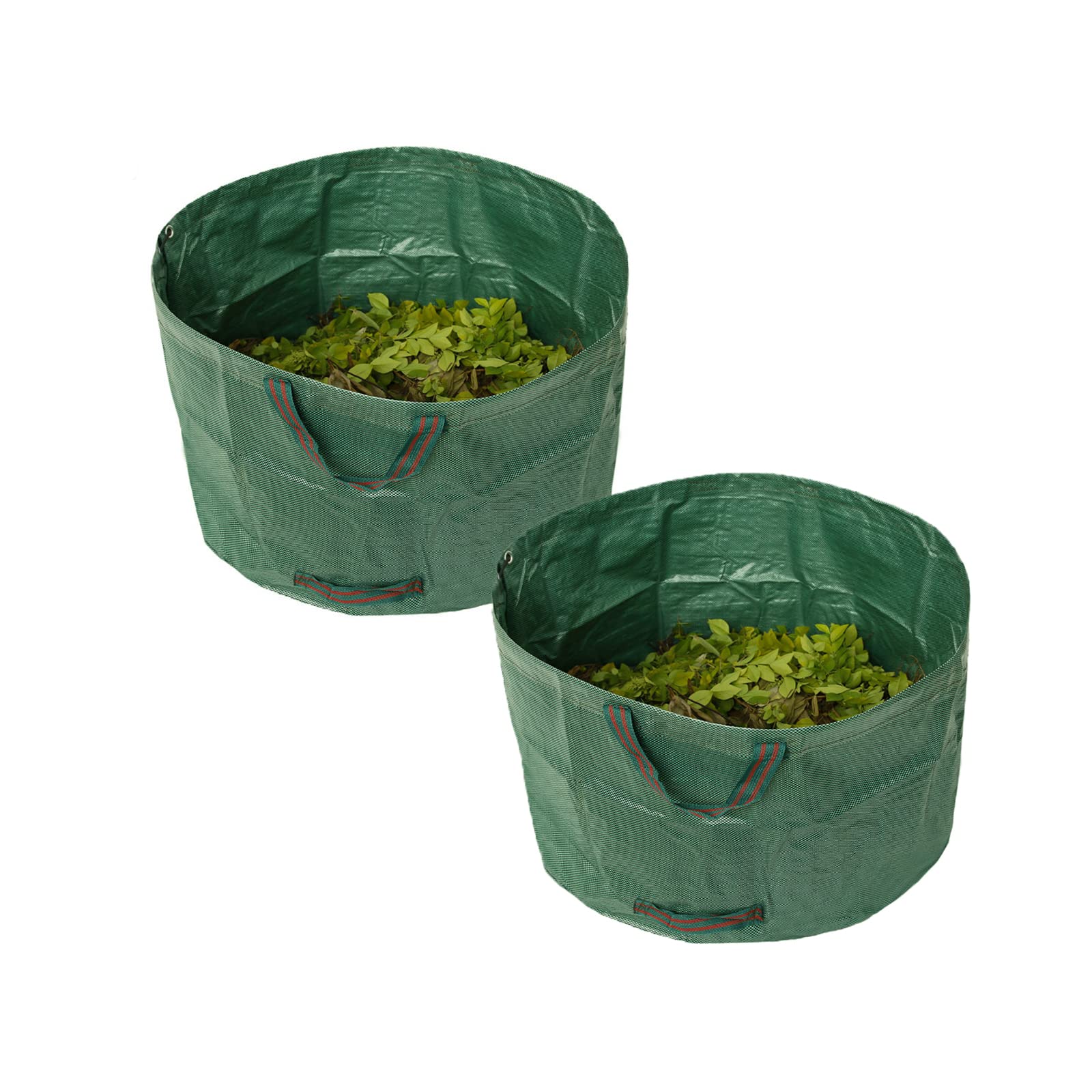 2 X Sacs De Jardin Professional 238l IndéChirables, Sac de Jardin RéUtilisable et Stable avec 4 PoignéEs Anti-DéChirure, Sac Dechets Verts Pe, Stable Aux Uv et Hydrofuge