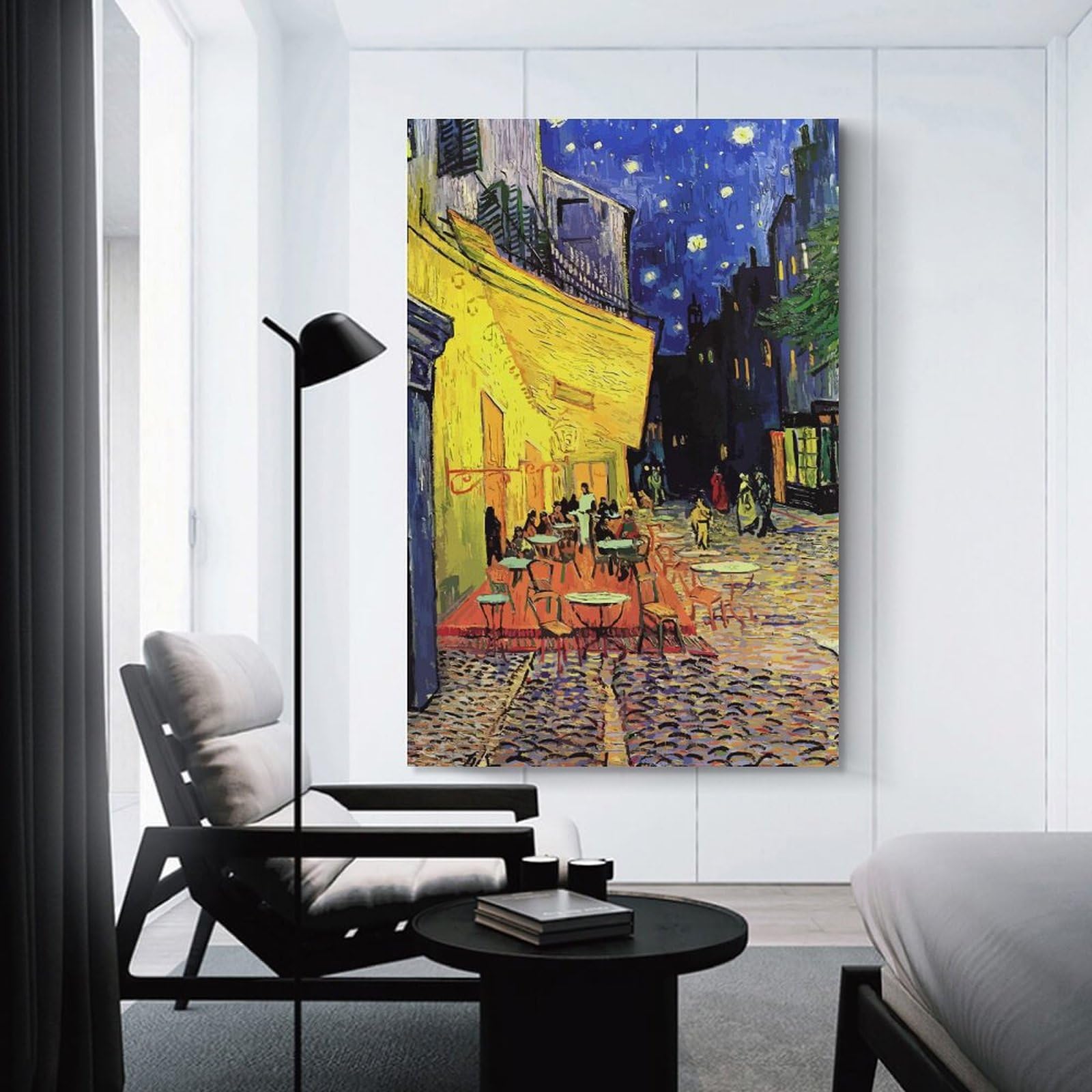 Amazon.co.jp: 絵画 おしゃれ ファン ゴッホ 夜のカフェテラス アート