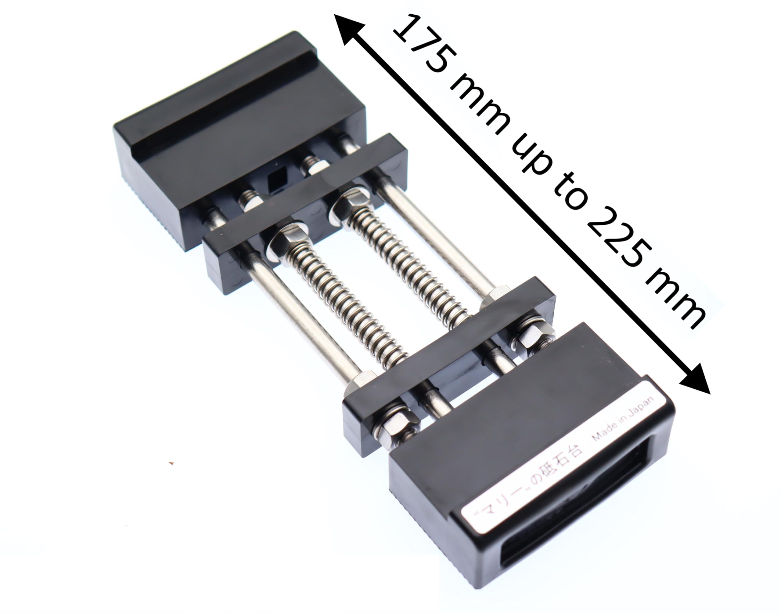 Kit pietra per affilare giapponese King Double Face 1000 6000 e supporto antiscivolo da tavolo, base regolabile per pietra affilatura, misura 185-225 mm, made in Japan