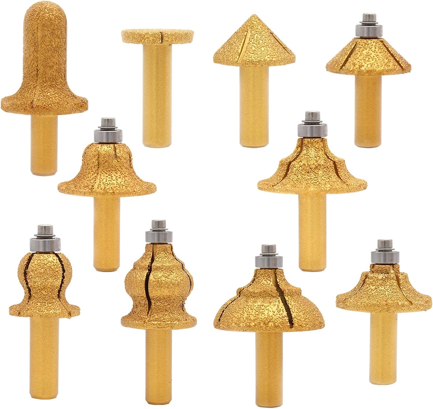 Diamond Rounding Cutter Router Bits Stone Trimming Milling Cutter 11
