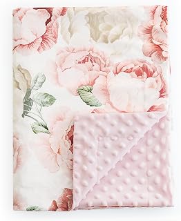 david's kids Minky Baby Blanket Floral 30''×40'' US